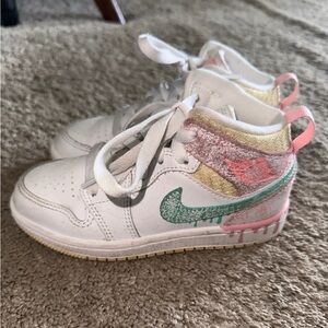 Jordan 1 Mid Ice Cream Drip 11C EUC